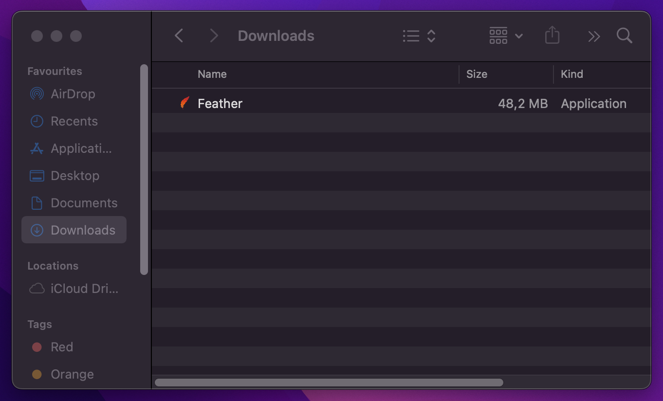 feather client download for mac